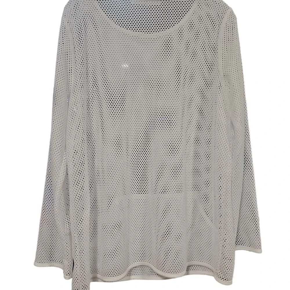 Josephine‎ Chaus White Mesh Coverup top
